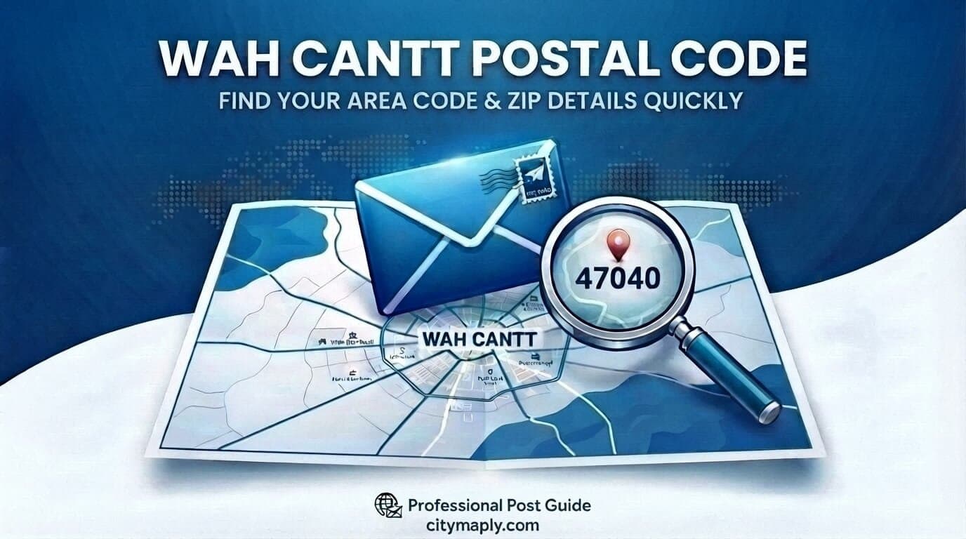 Wah Cantt Postal Code 2026 — Complete Area-Wise Zip Code List